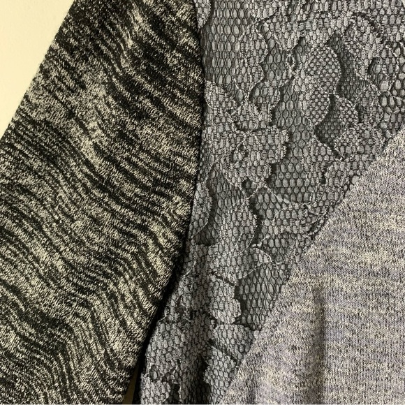 LOGO Lori Goldstein gray space Dye Henley Tunic - Picture 5 of 12